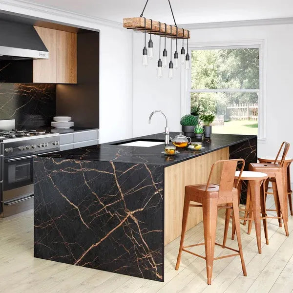 Calacatta Laza Quartz: MSI's Iconic White Marble-Look Surface