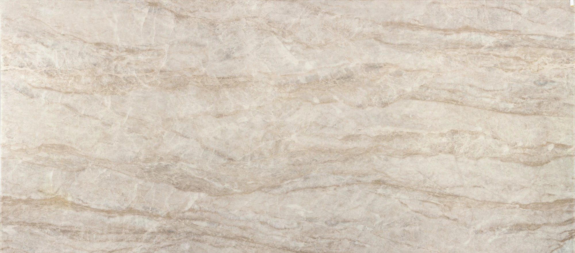 Dekton Arga countertop surface featuring warm beige marble-like veining and smooth matte finish — premium dekton surfaces fabricated and installed by Signatu...
