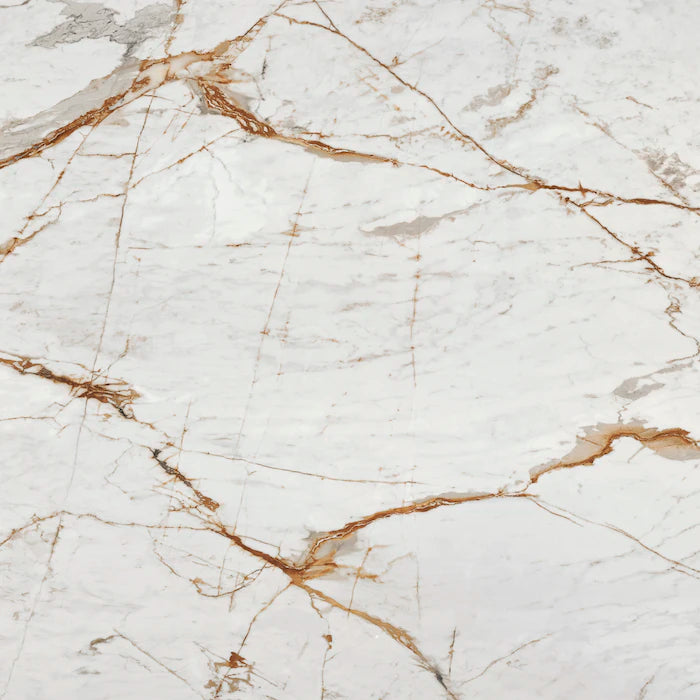 Dekton Awake slab surface with white base and golden-brown veining pattern — dekton countertops installed by Signature Stone Las Vegas