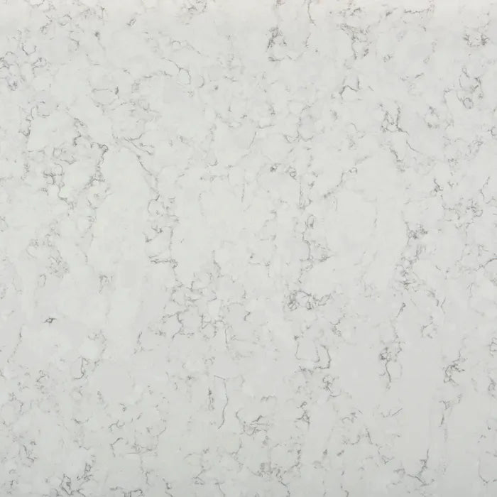 Silestone Blanco Orion surface with white background and subtle gray veining — premium quartz countertops installed by Signature Stone Las Vegas