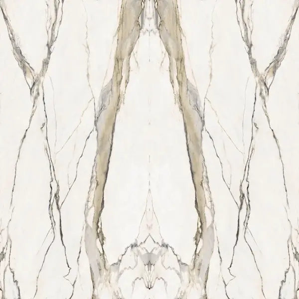 Calacatta Gold Premium marble surface with dramatic white background and bold gray veining — expert countertop fabrication by Signature Stone Las Vegas