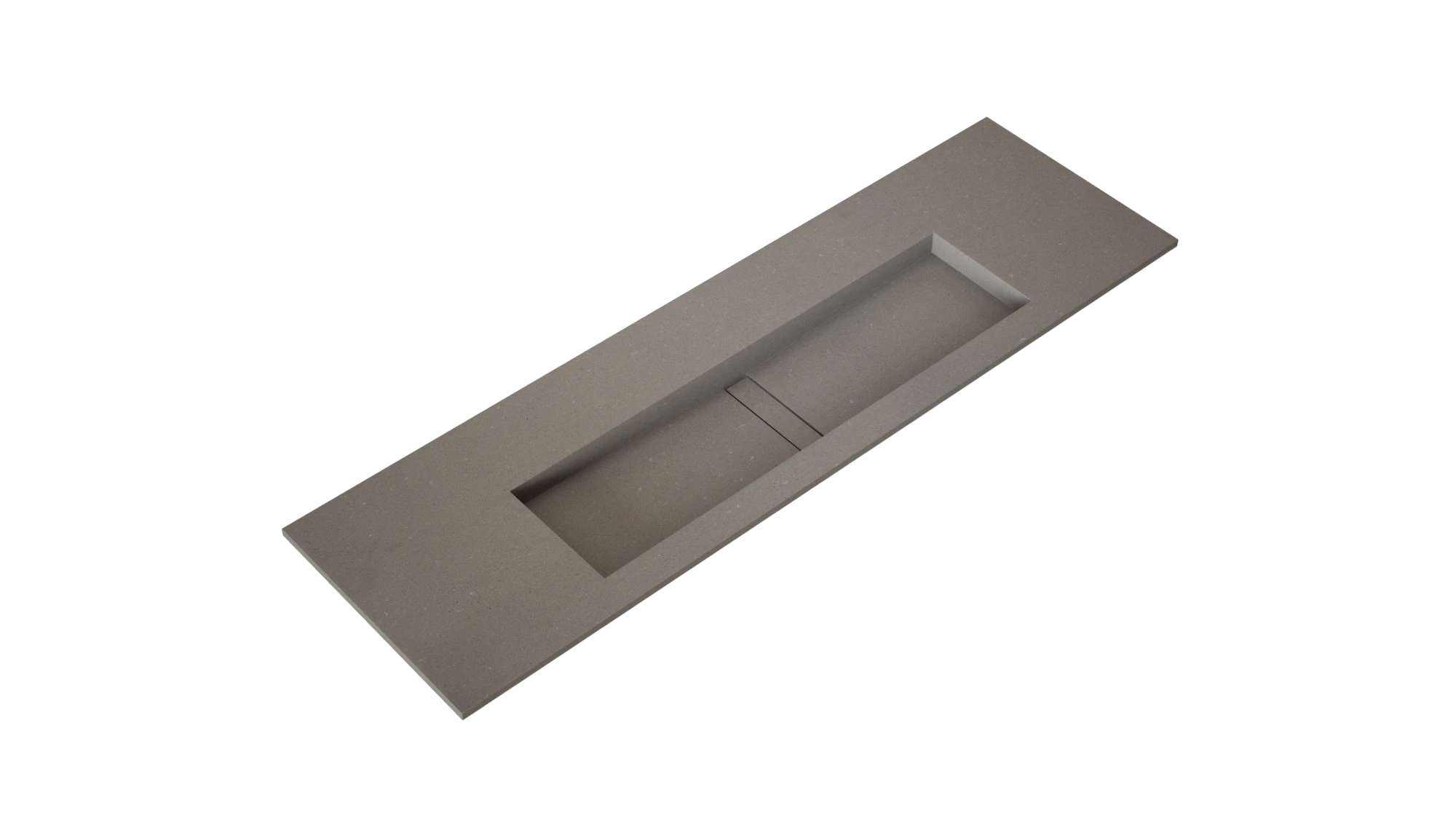 Silestone Camden quartz vanity top with integrated sink in warm taupe finish — premium quartz countertops installed by Signature Stone Las Vegas