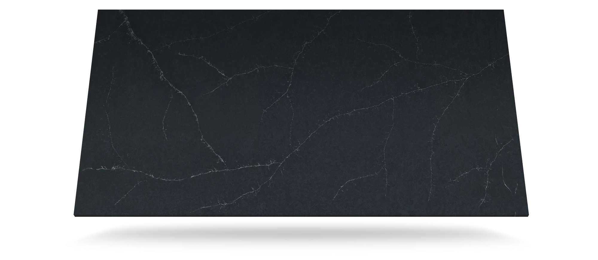 Silestone Charcoal Soapstone slab with dark charcoal surface and white veining — engineered quartz countertops fabricated and installed by Signature Stone LV