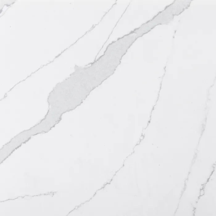 Silestone Classic Calacatta surface with white background and gray veining — premium quartz countertops installed by Signature Stone Las Vegas