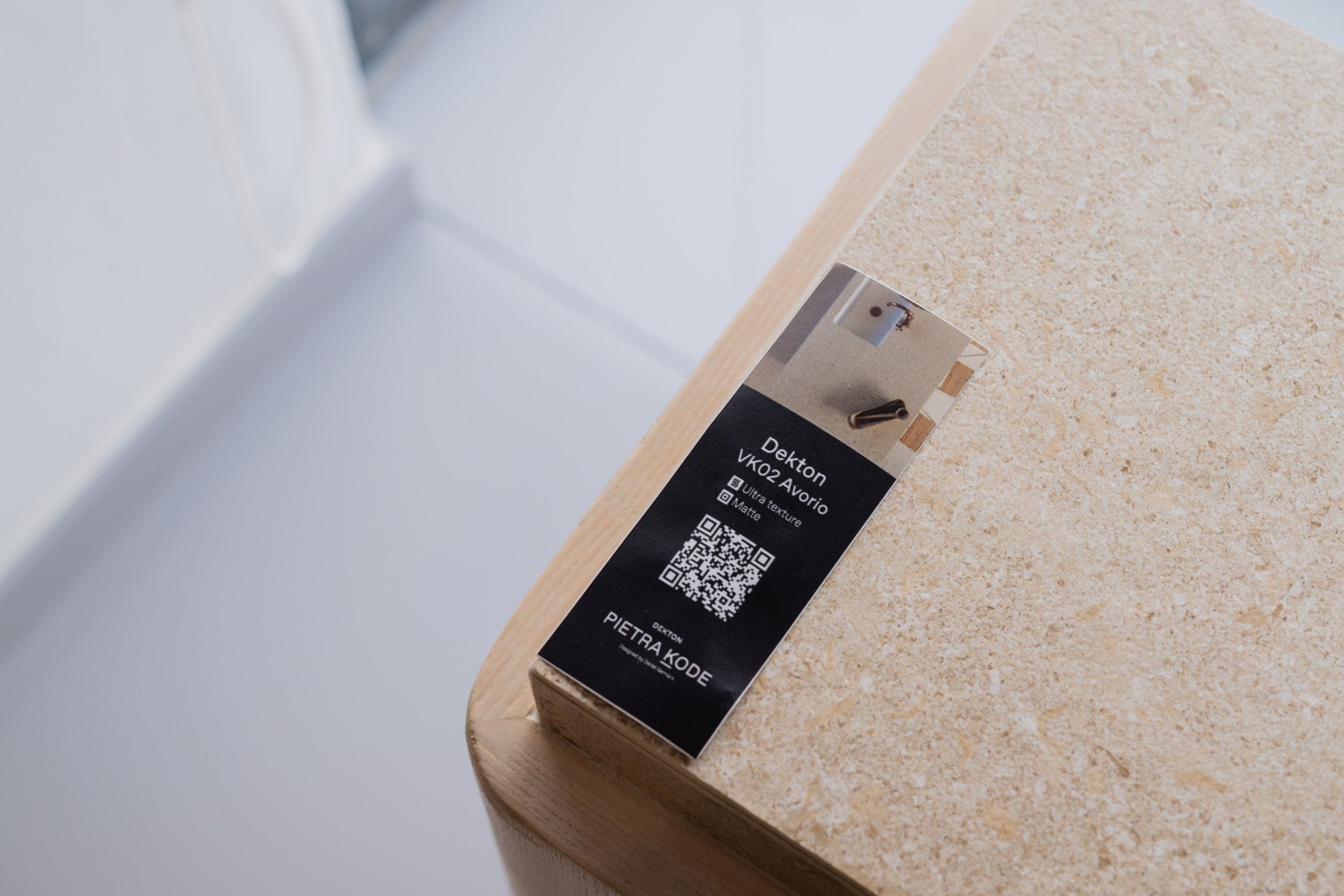 Dekton Avorio sample with neutral beige texture and natural stone pattern — premium dekton surfaces fabricated and installed by Signature Stone LV
