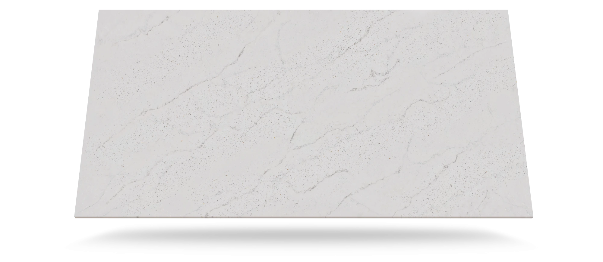 Silestone Eclectic Pearl quartz slab with white marble-like veining and polished finish — quartz countertops near me by Signature Stone Las Vegas