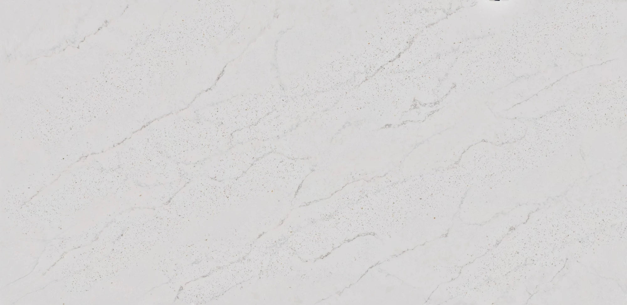 Silestone Eclectic Pearl surface with soft white marble-like veining and subtle gray patterns — engineered quartz countertops fabricated and installed by Sig...