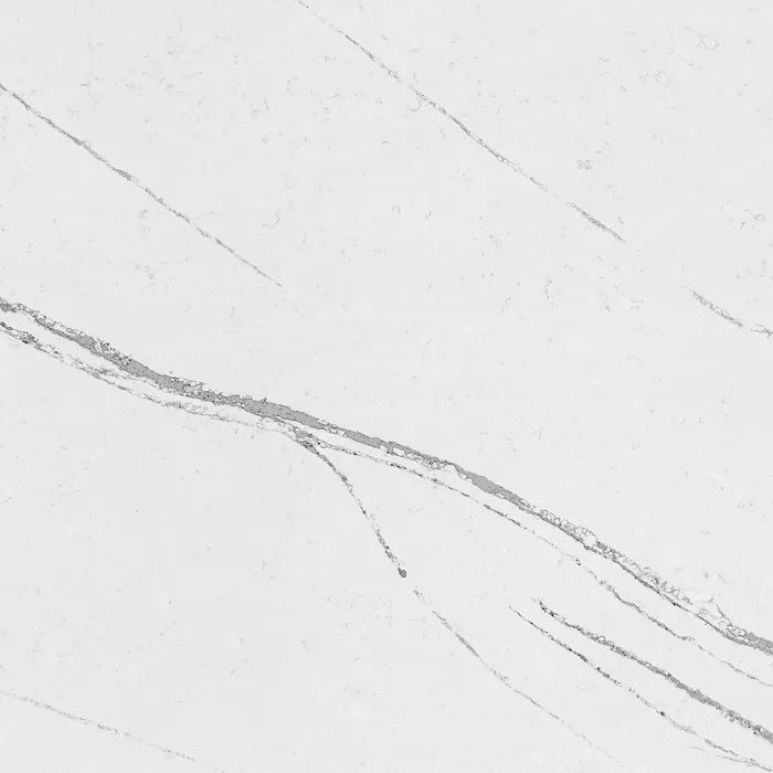 Silestone Et Bella quartz slab with white background and subtle gray veining — premium quartz countertops installed by Signature Stone Las Vegas