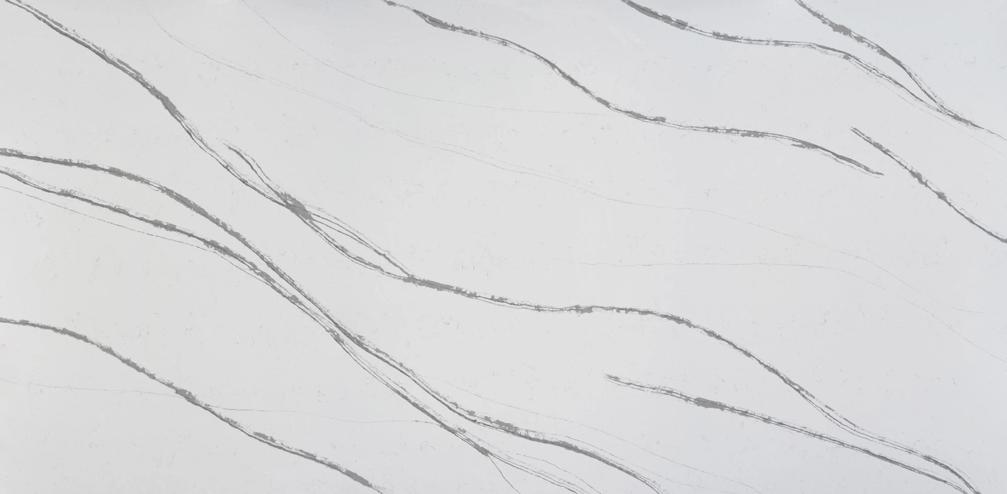 Silestone Et Bella quartz slab with elegant white background and flowing gray veining — premium quartz countertops installed by Signature Stone Las Vegas