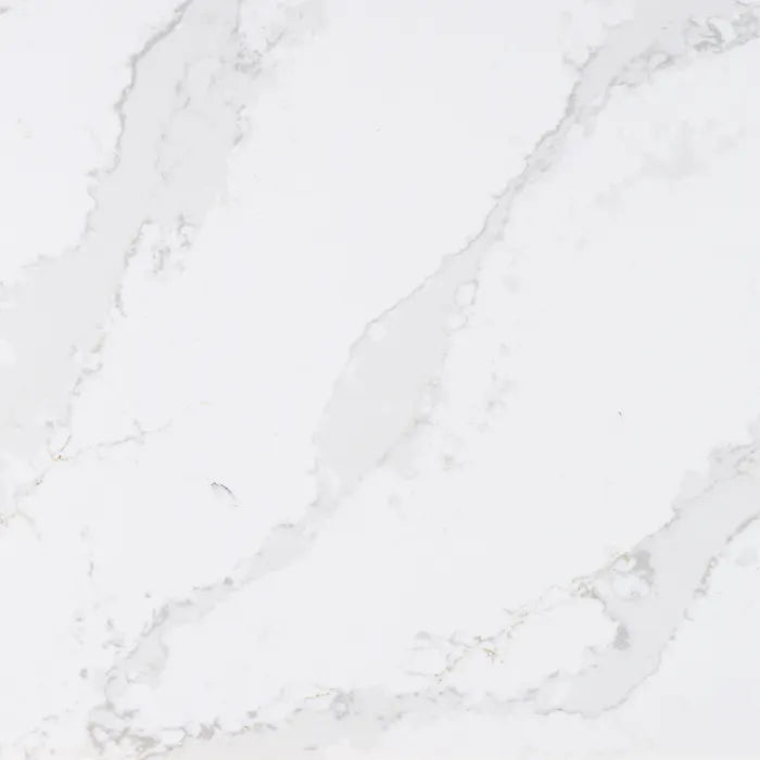 Silestone Et Calacatta Gold quartz slab with white background and gray veining — premium quartz countertops installed by Signature Stone Las Vegas