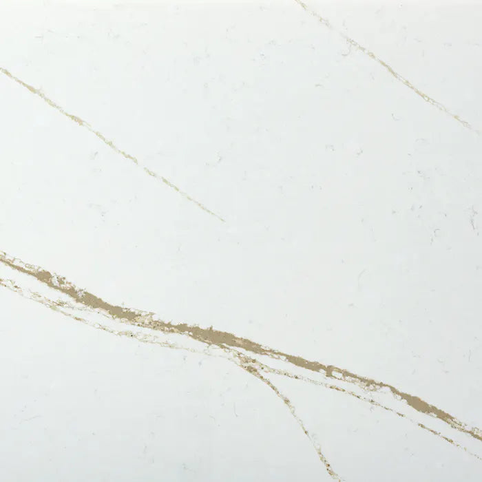 Silestone Et Dor surface with white base and golden veining — premium quartz countertops installed by Signature Stone Las Vegas