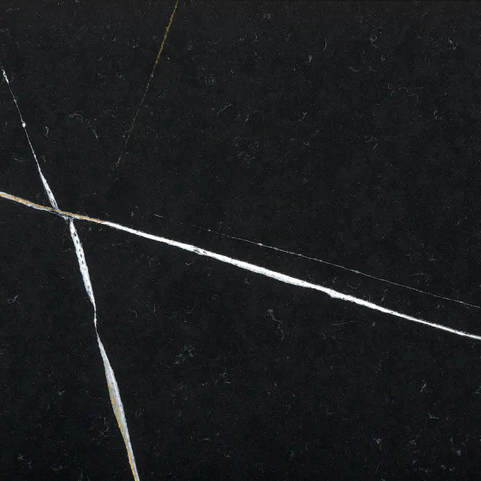 Silestone Et Noir quartz slab with dramatic black base and bold white veining — premium quartz countertops installed by Signature Stone Las Vegas