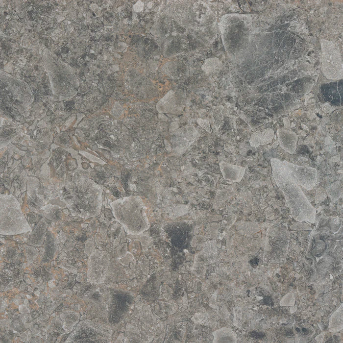 Dekton Gk07 Ceppo stone surface with gray speckled finish and natural aggregate pattern — dekton countertops installed by Signature Stone Las Vegas