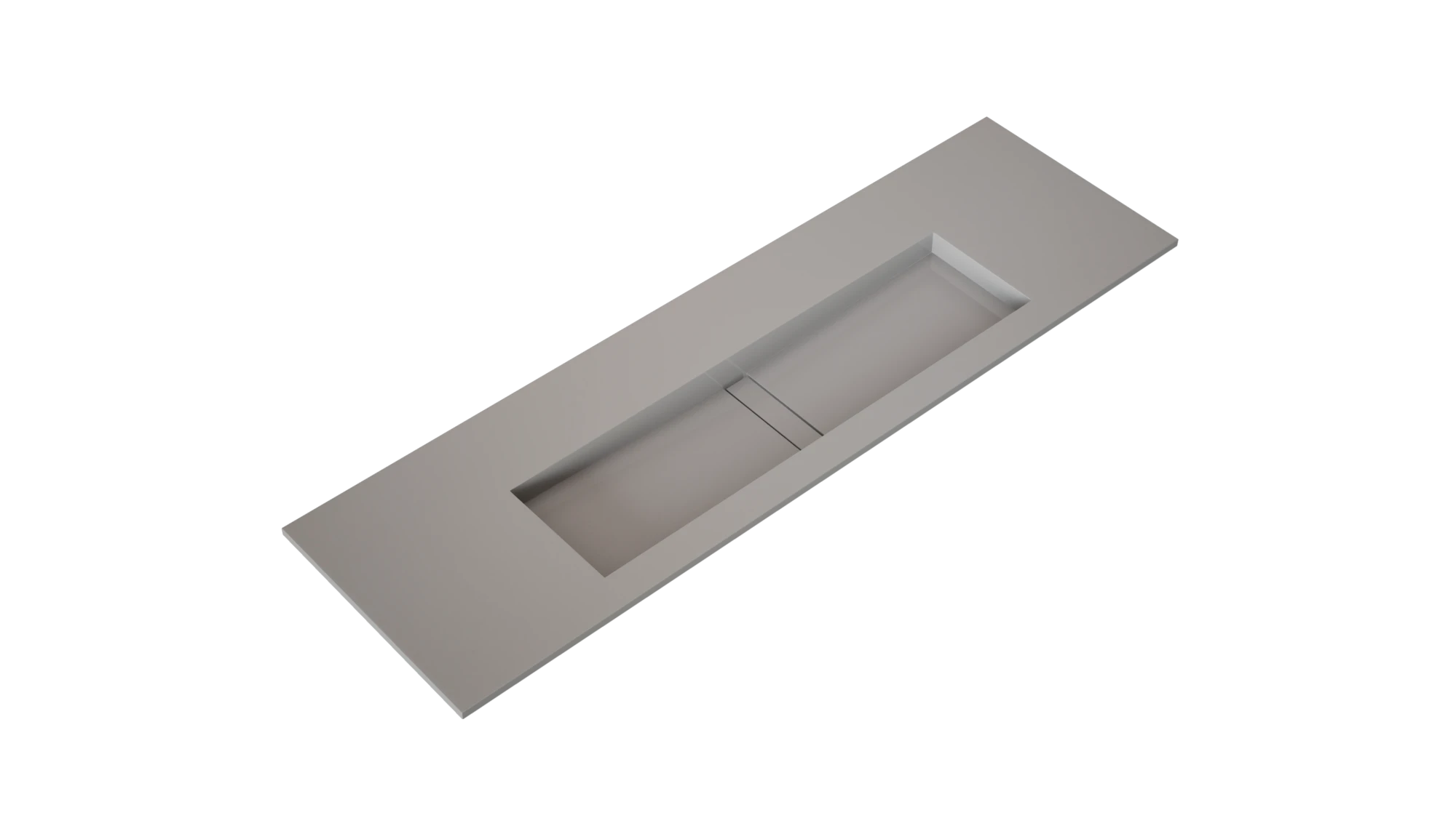 Dekton Halo integrated sink countertop in warm taupe with smooth matte finish — premium dekton kitchen countertops by Signature Stone Las Vegas