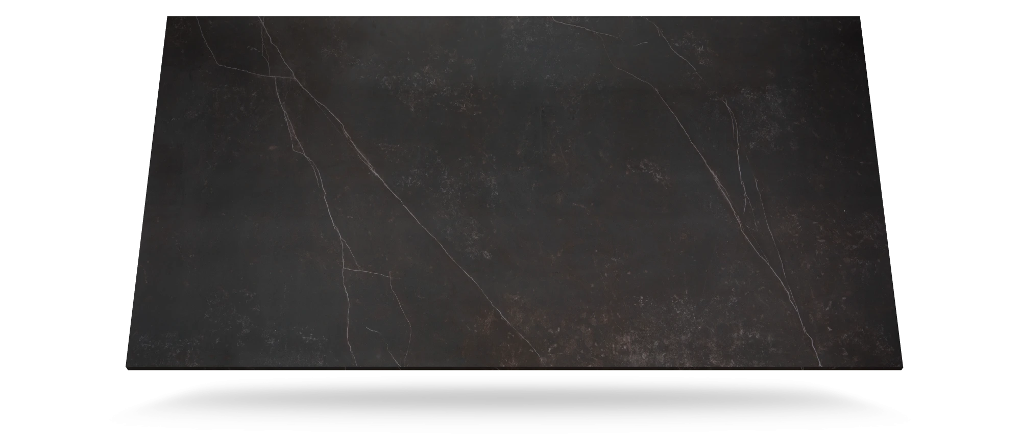 Dekton Kelya slab with dark charcoal surface and subtle white veining in elegant marble-like pattern — premium dekton kitchen countertops by Signature Stone ...