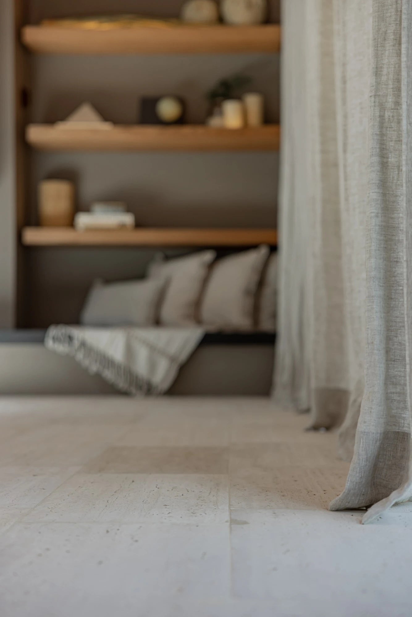 Dekton Kelya surface with light neutral tones and smooth finish — premium dekton kitchen countertops by Signature Stone Las Vegas