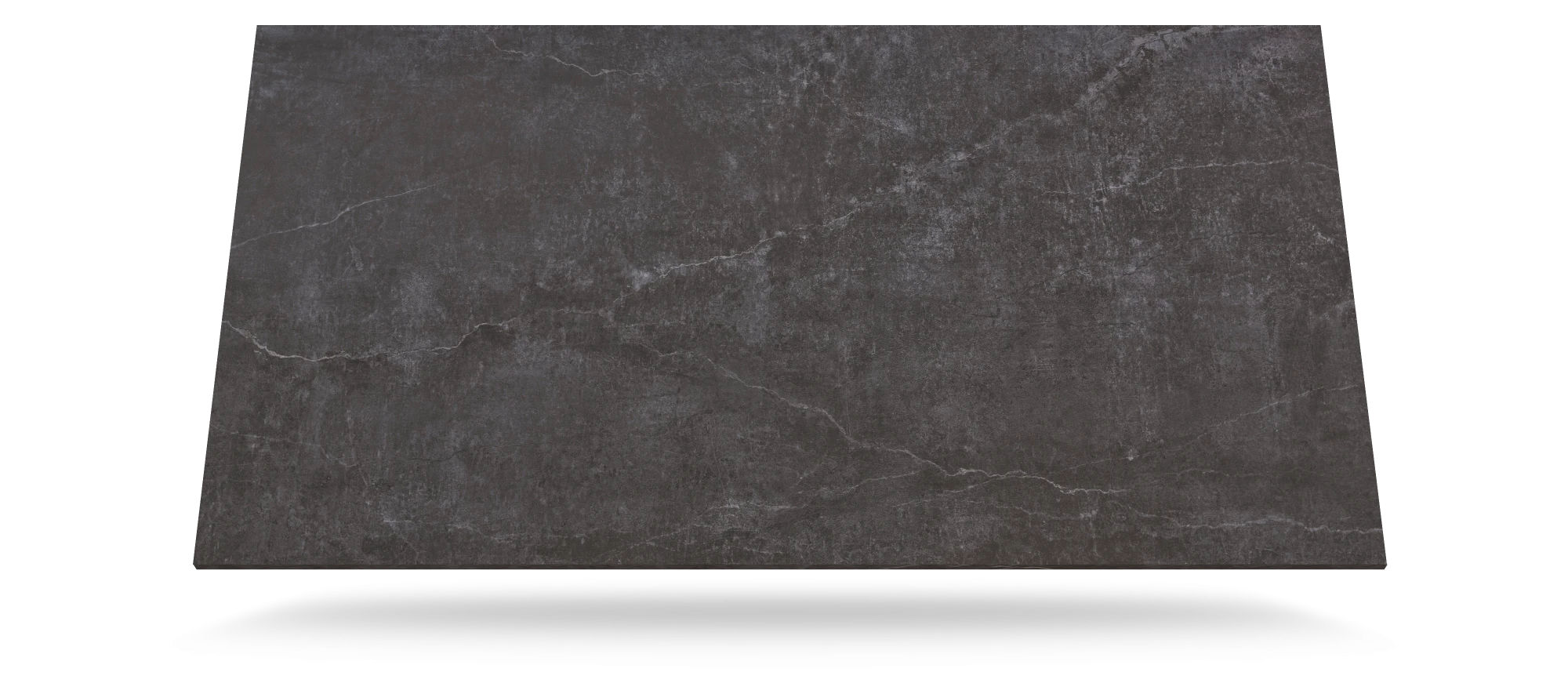Dekton Laos countertop slab with dark charcoal finish and natural stone veining — premium dekton surfaces fabricated and installed by Signature Stone LV