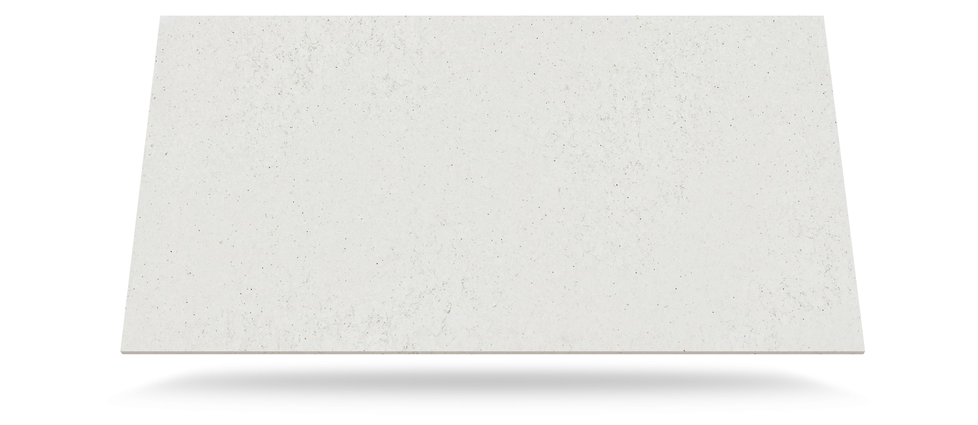 Silestone Lime Delight countertop slab with light gray speckled finish and polished surface — engineered quartz countertops fabricated and installed by Signa...