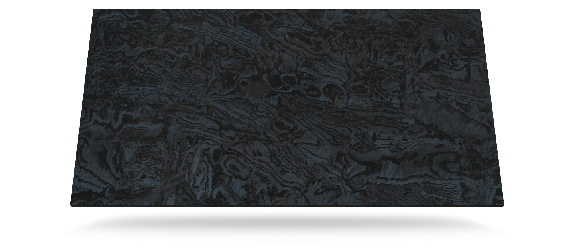 Dekton Liquid Embers slab with dark swirled patterns and matte finish — premium dekton kitchen countertops by Signature Stone Las Vegas