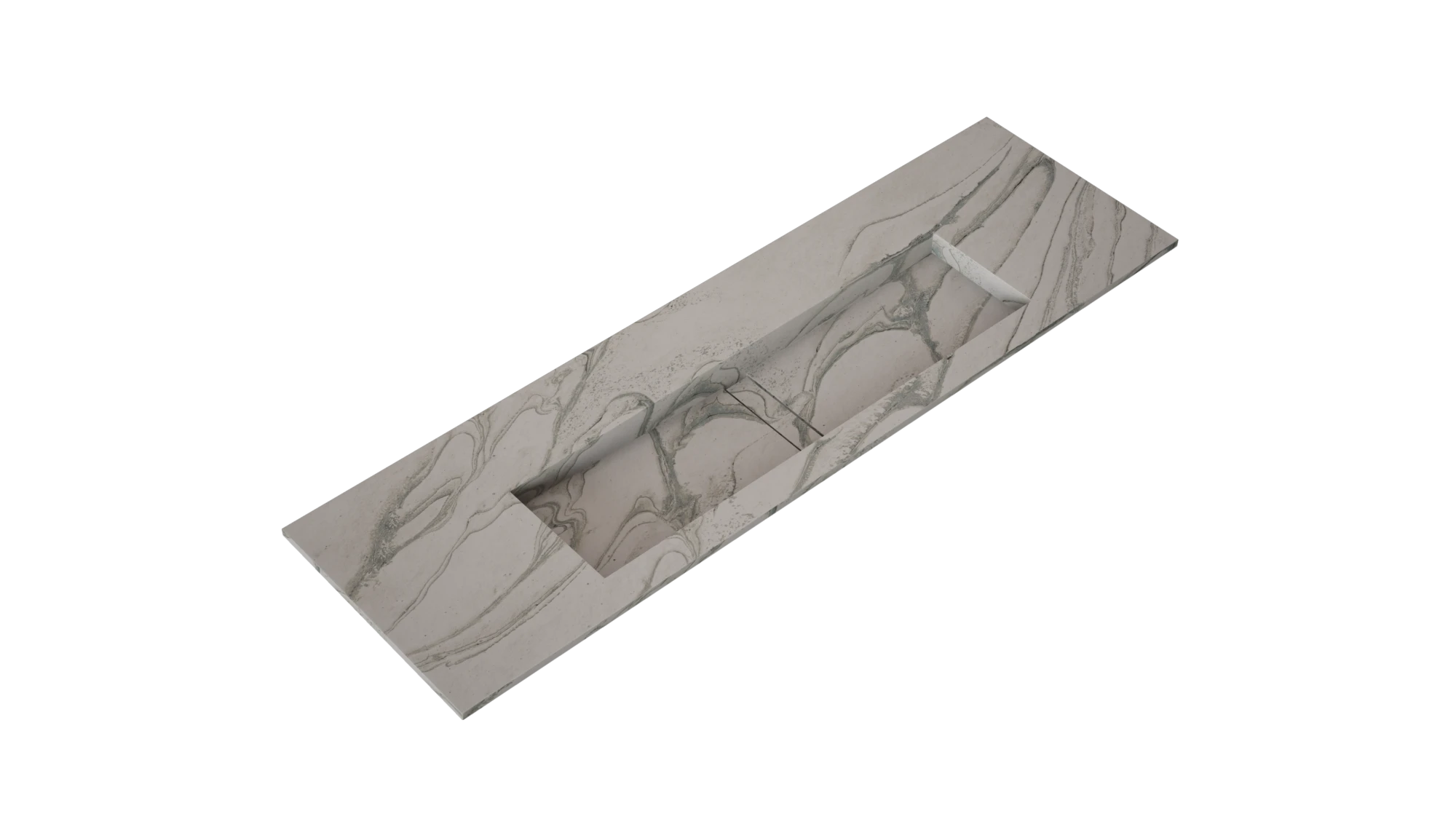 Dekton Liquid Sky slab with flowing gray veining and smooth matte finish — premium dekton kitchen countertops by Signature Stone Las Vegas
