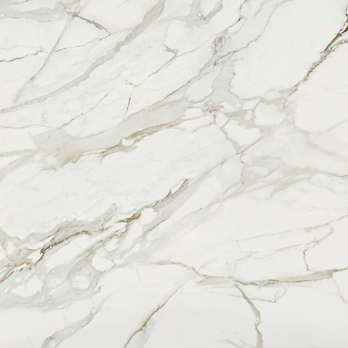 Dekton Lucid surface with white marble-look veining and matte finish — dekton countertops installed by Signature Stone Las Vegas
