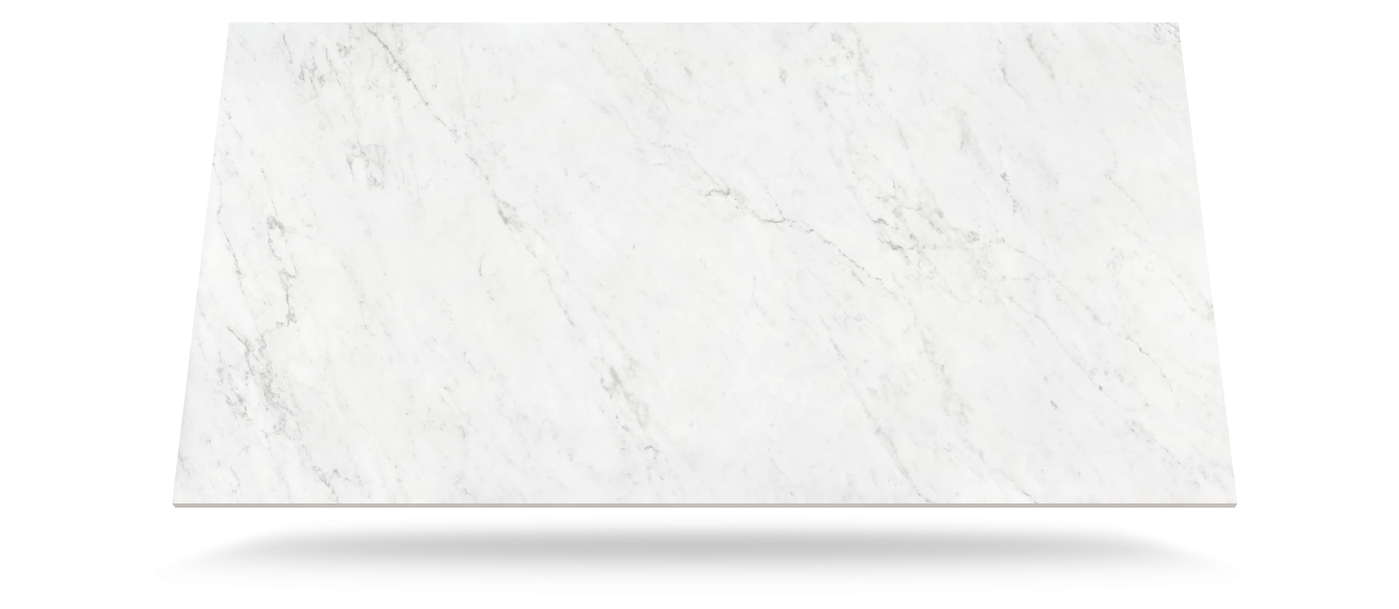Dekton Marina slab with white base and subtle grey veining in polished finish — premium dekton kitchen countertops by Signature Stone Las Vegas