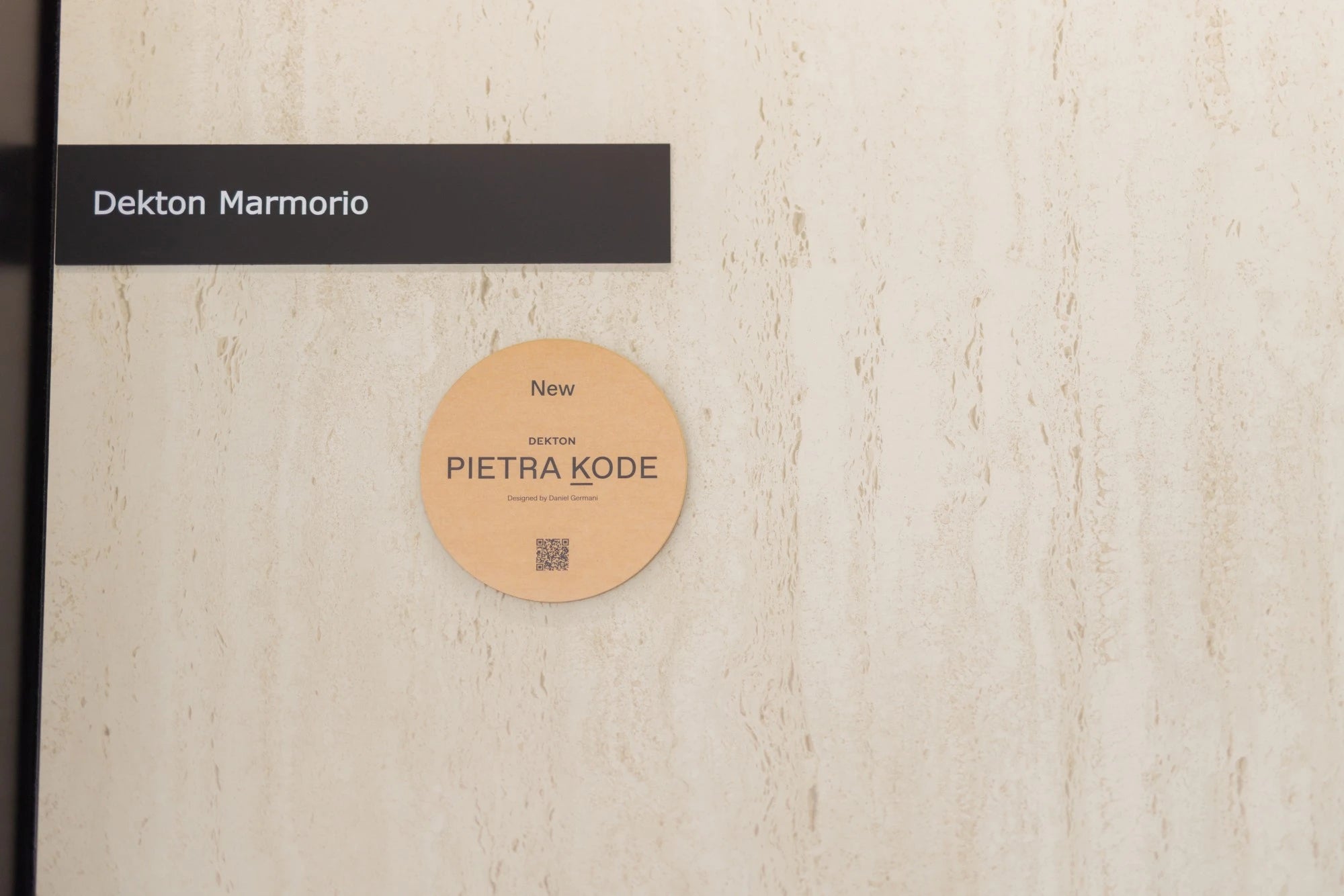 Dekton Marmorio countertop surface with light marble veining and smooth finish — premium dekton surfaces fabricated and installed by Signature Stone LV