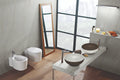Monte Bianco stone bathroom vanity with white marble-like veining and polished finish — premium stone countertops installed by Signature Stone Las Vegas