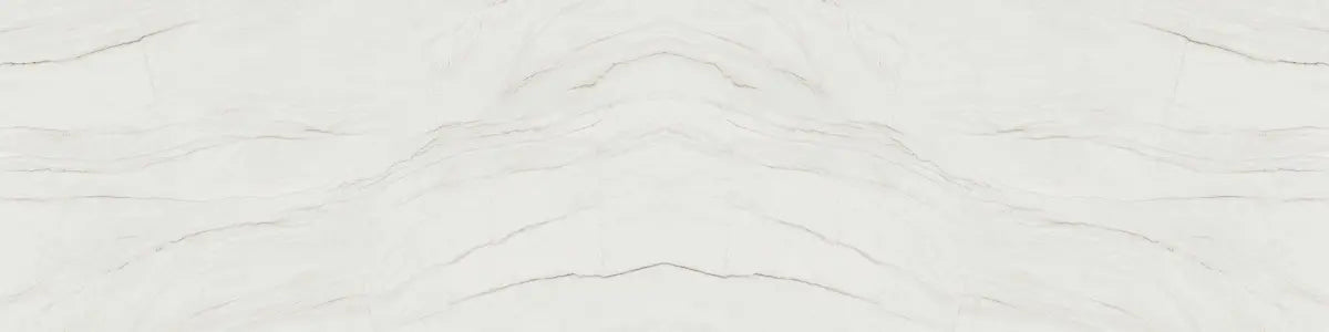 Monte Bianco quartz slab with white base and subtle gray veining — premium countertop fabrication by Signature Stone Las Vegas