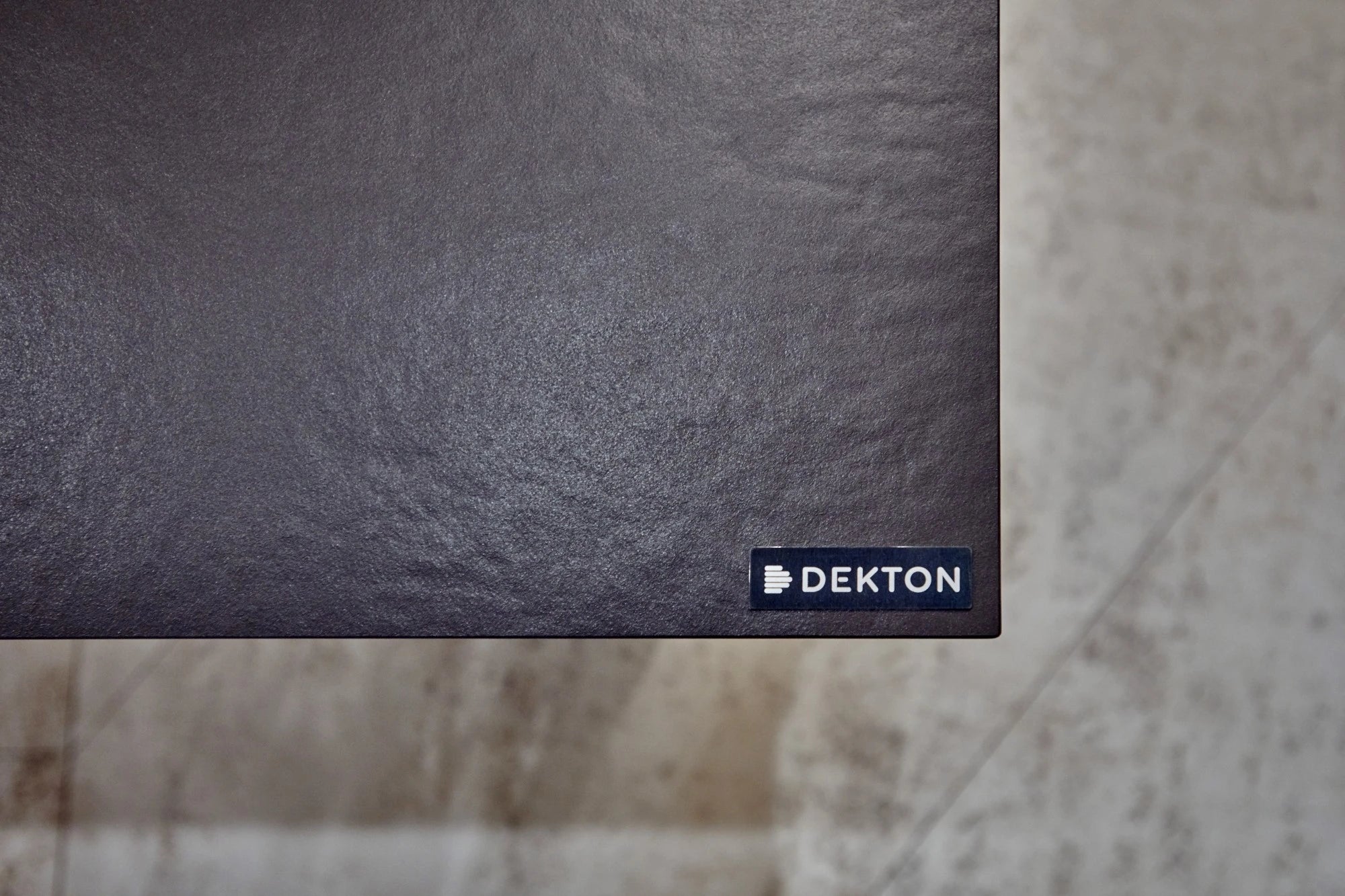 Dekton Nilium surface with dark charcoal finish and subtle texture — premium dekton kitchen countertops by Signature Stone Las Vegas