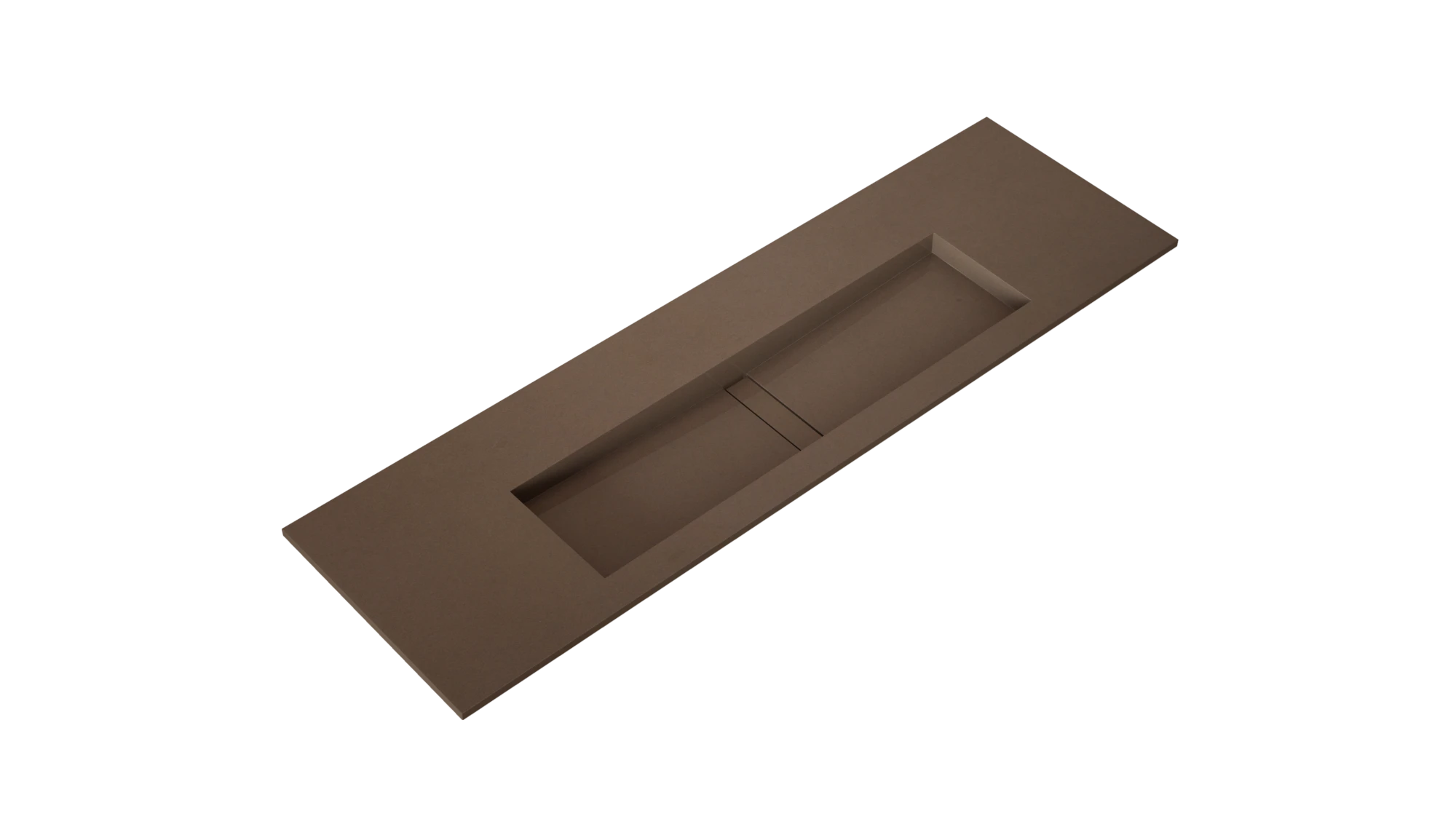 Silestone Noka vanity top with integrated sink in warm brown finish — premium quartz countertops installed by Signature Stone Las Vegas