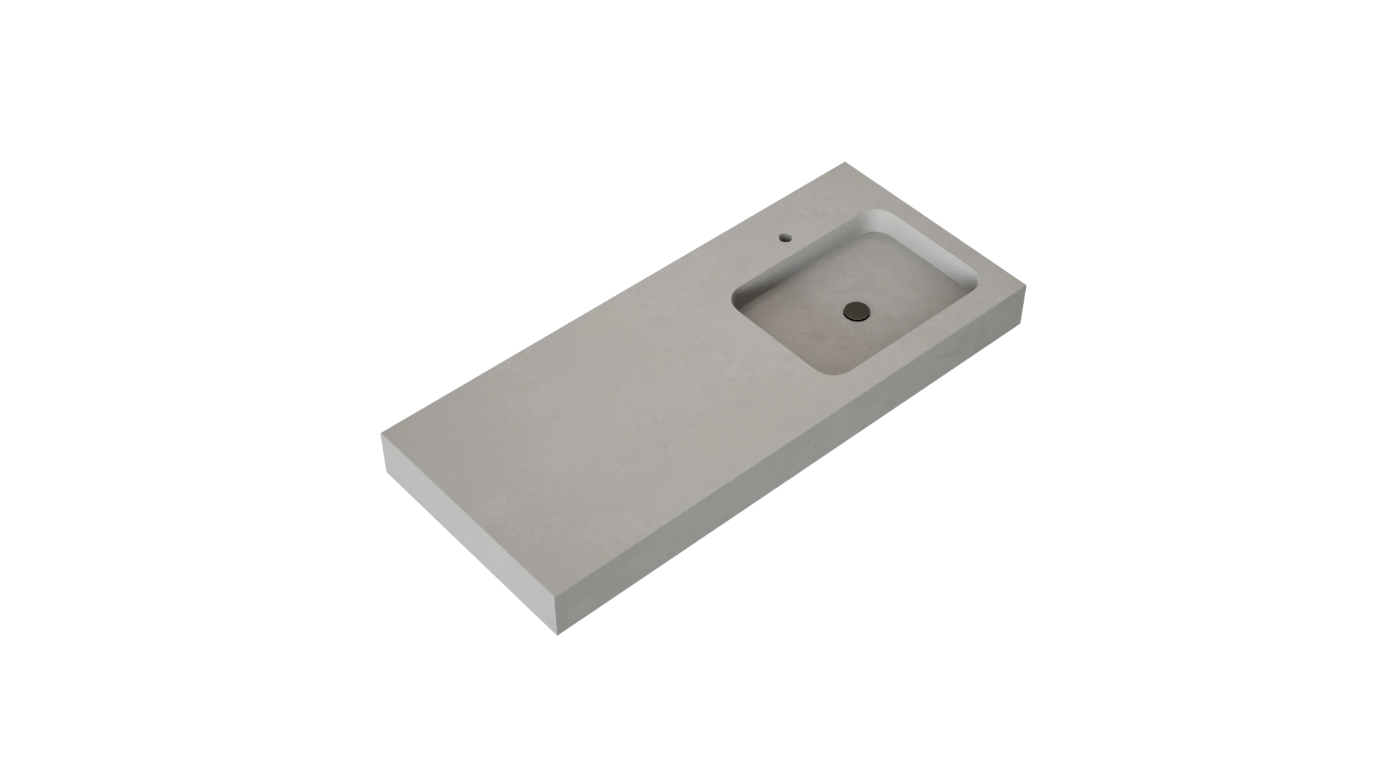 Silestone Nolita23 integrated bathroom vanity top in soft gray finish with rectangular basin — modern quartz countertops installed by Signature Stone Las Vegas