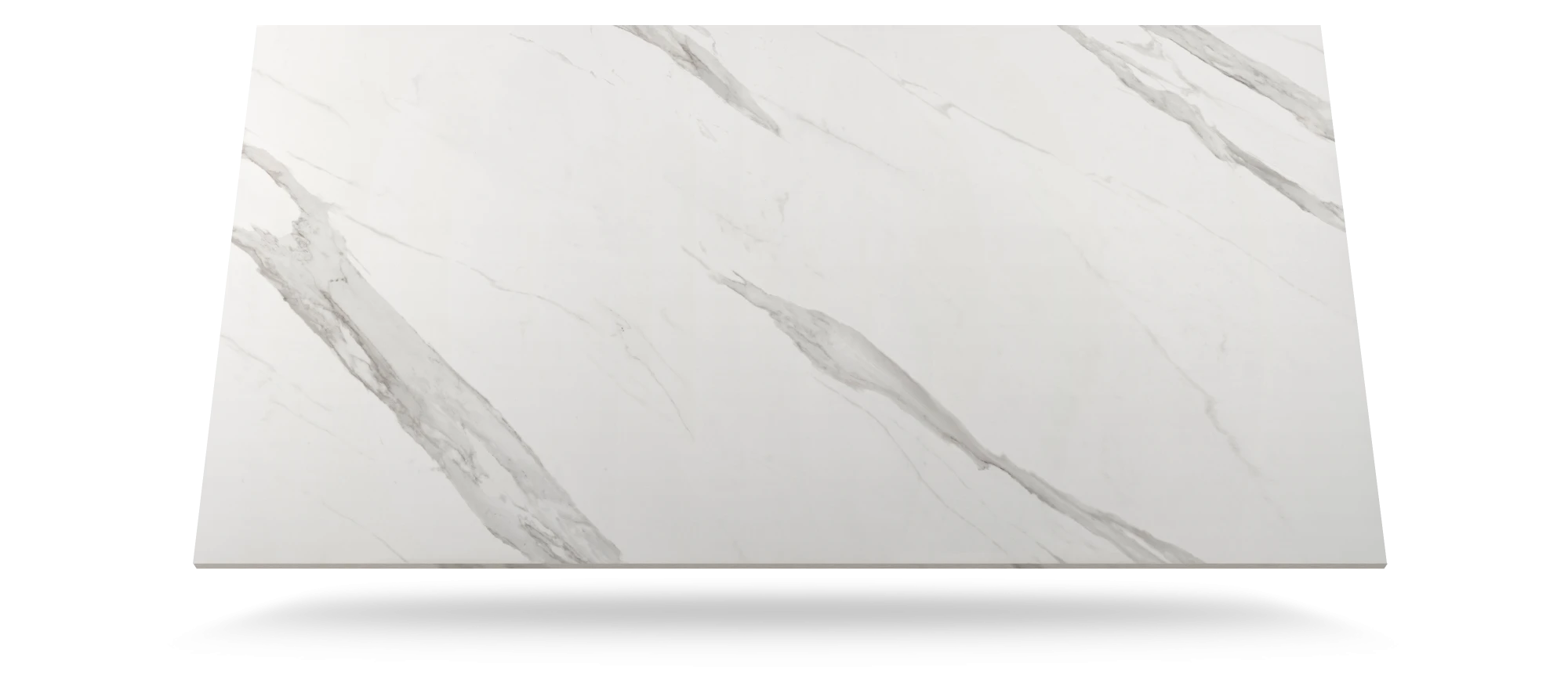 Dekton Olimpo slab with white marble-look veining and polished finish — premium dekton kitchen countertops by Signature Stone Las Vegas
