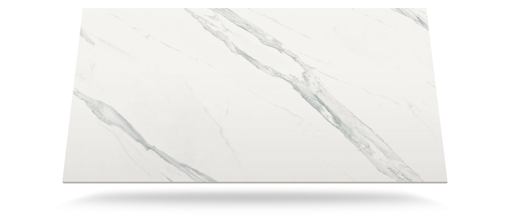Dekton Opera countertop slab with white base and gray veining in polished finish — premium dekton surfaces fabricated and installed by Signature Stone LV