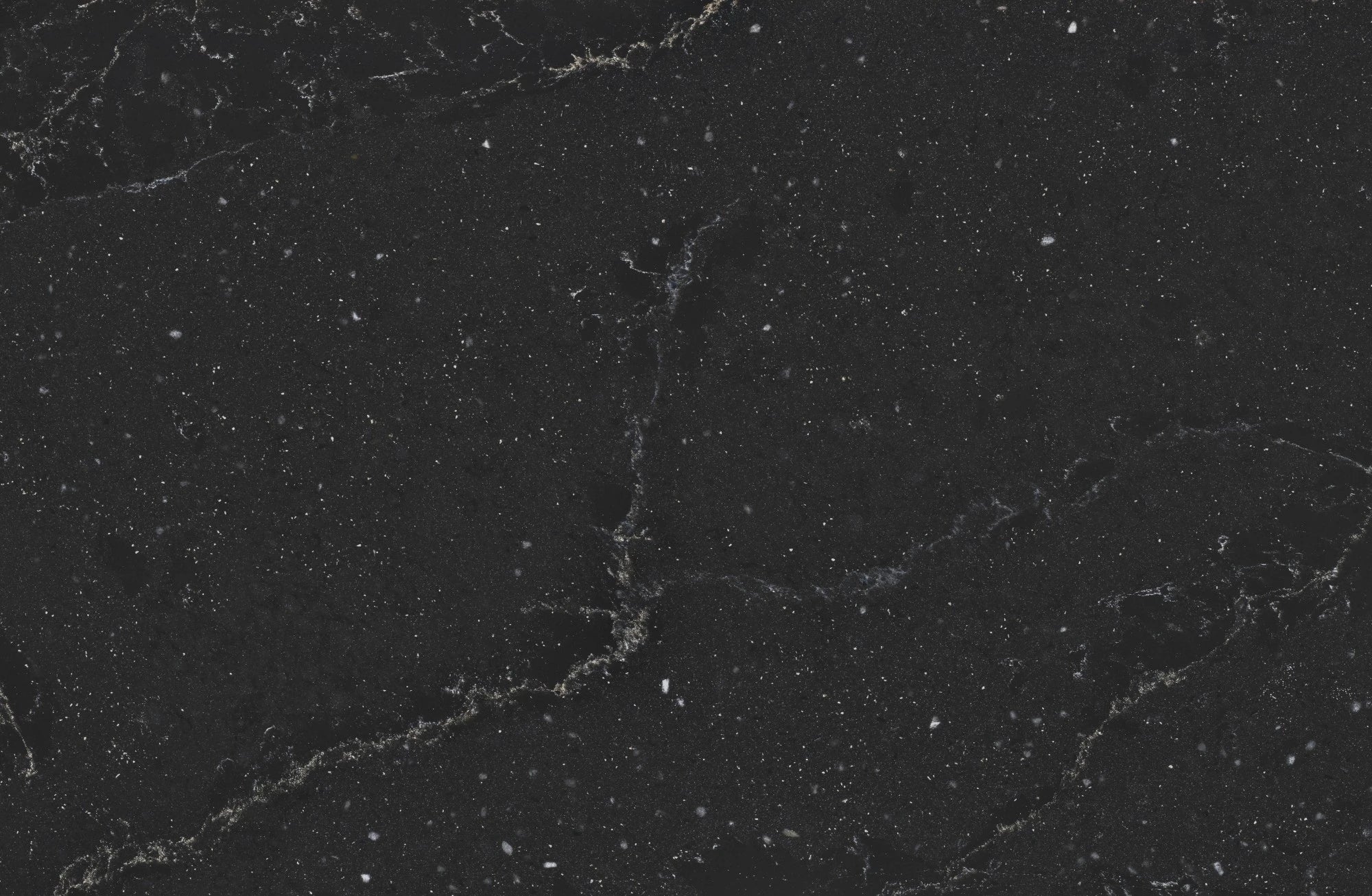 Silestone Romantic Ash quartz slab with dark charcoal background and white veining — quartz countertops installed by Signature Stone Las Vegas