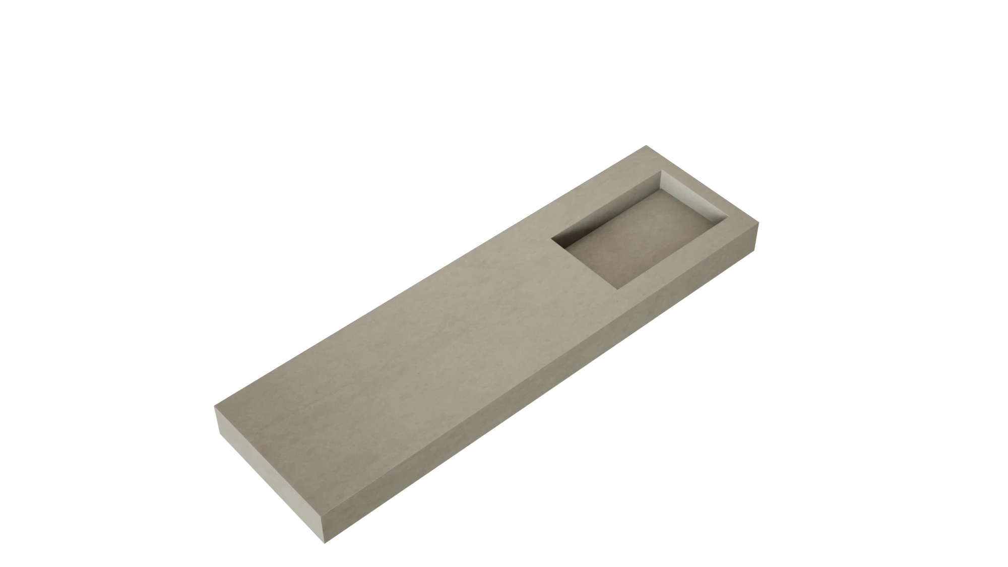 Dekton Sasea countertop surface in neutral beige tone with smooth matte finish and rectangular cutout — dekton kitchen countertops by Signature Stone Las Vegas