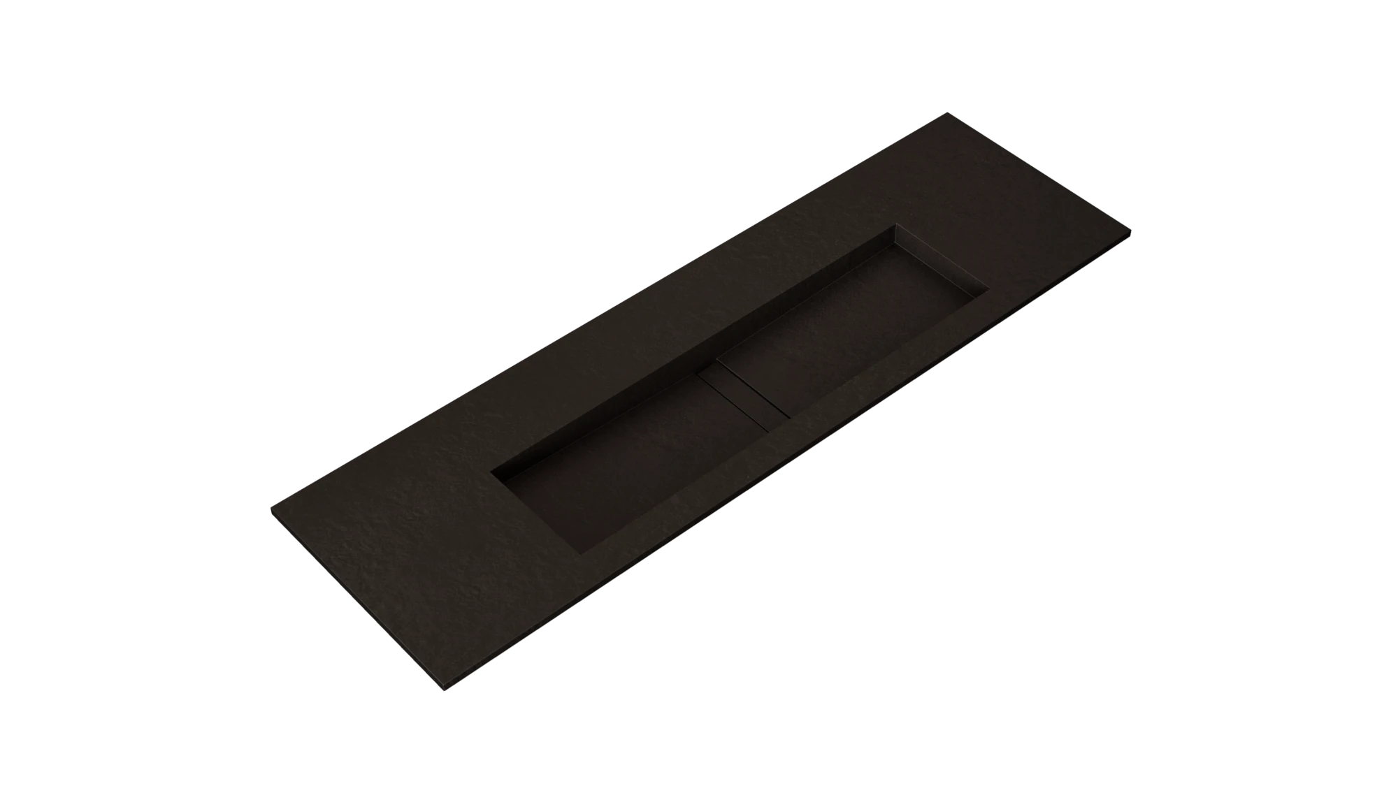 Dekton Sirius integrated sink with sleek black matte finish and modern rectangular basin — premium dekton kitchen countertops by Signature Stone Las Vegas