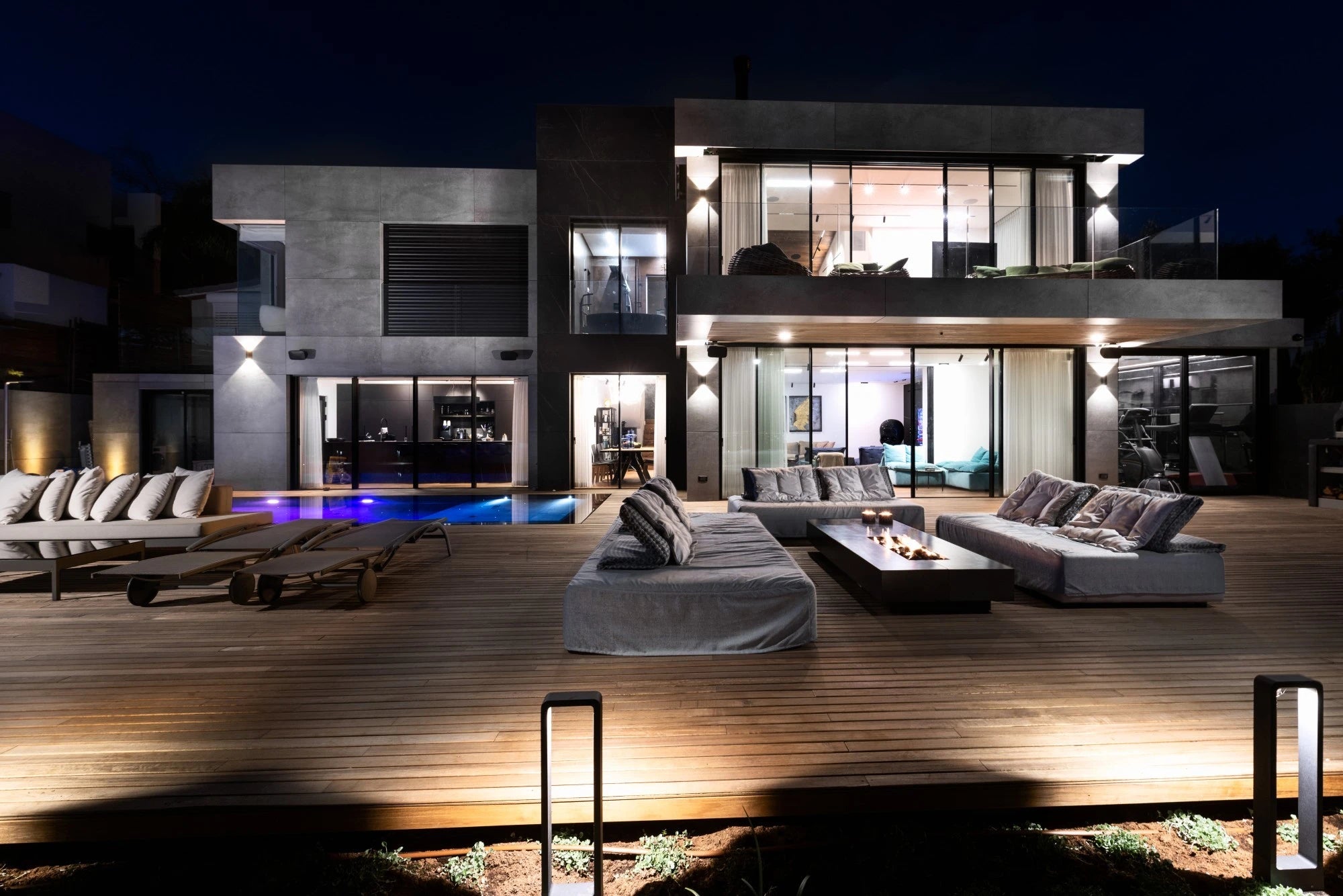 Dekton Soke outdoor kitchen island with dark charcoal finish and clean lines — premium dekton kitchen countertops by Signature Stone Las Vegas