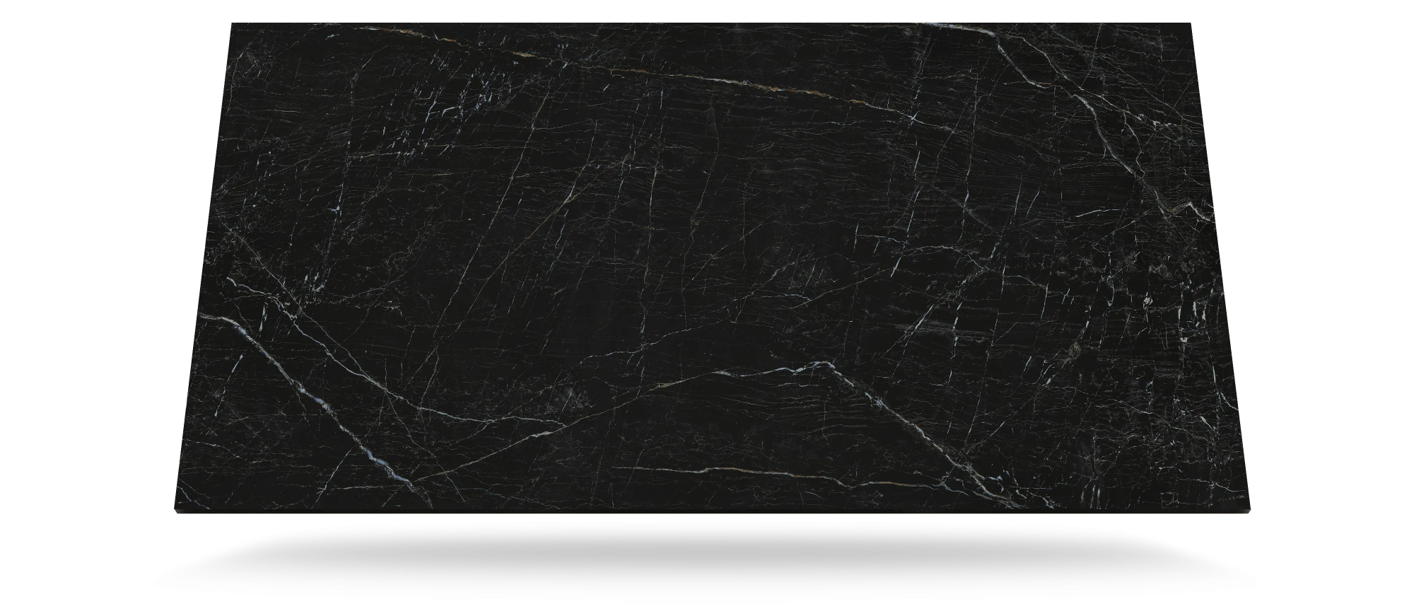 Dekton Somnia slab with dramatic black surface and white veining — premium dekton kitchen countertops by Signature Stone Las Vegas
