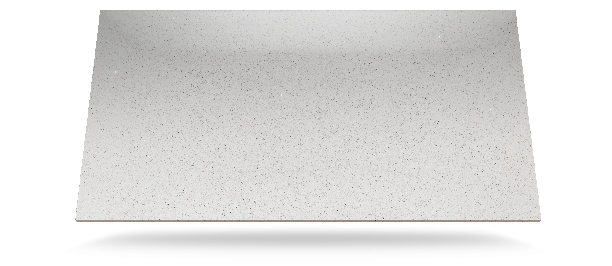 Silestone Stellar Snow quartz slab with smooth polished surface and subtle speckled pattern — premium quartz countertops installed by Signature Stone Las Vegas