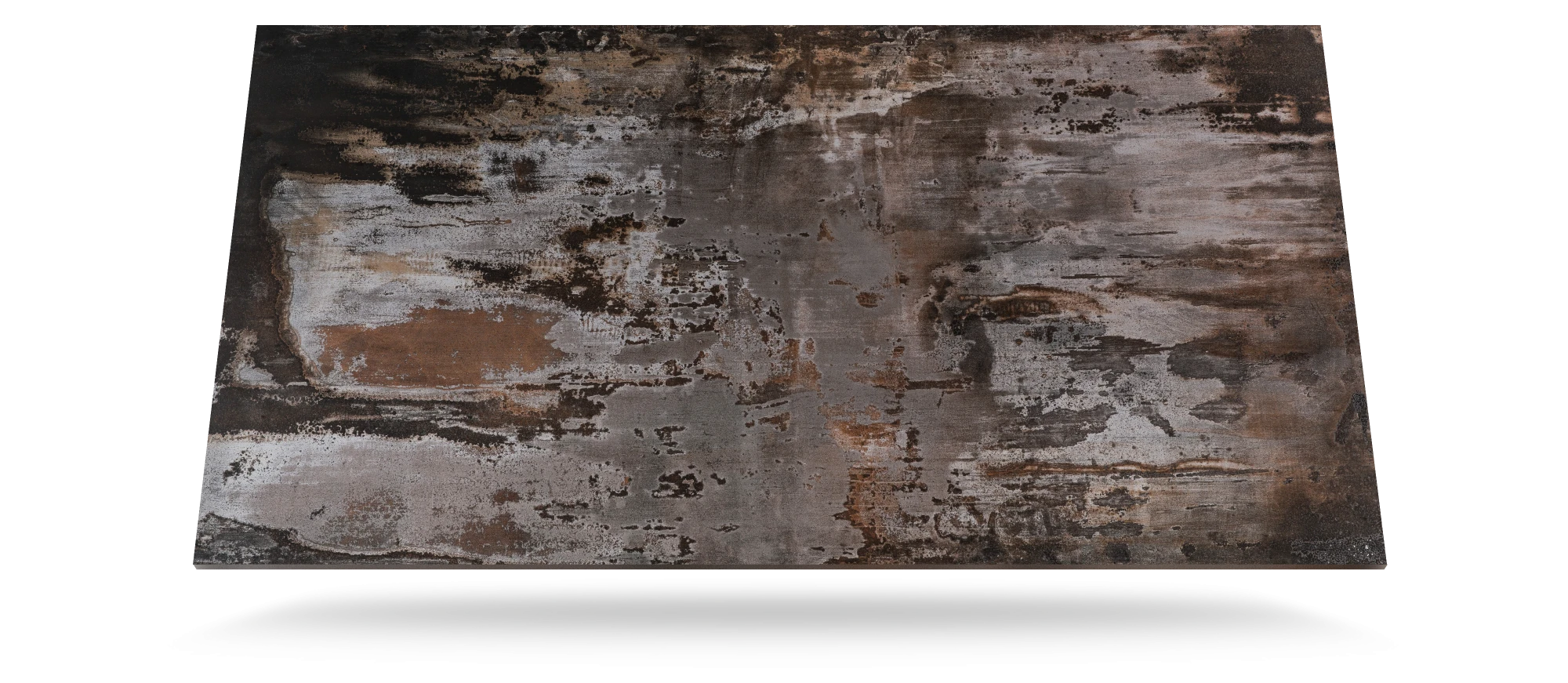 Dekton Trilium slab with weathered concrete texture in gray and brown tones — premium dekton kitchen countertops by Signature Stone Las Vegas