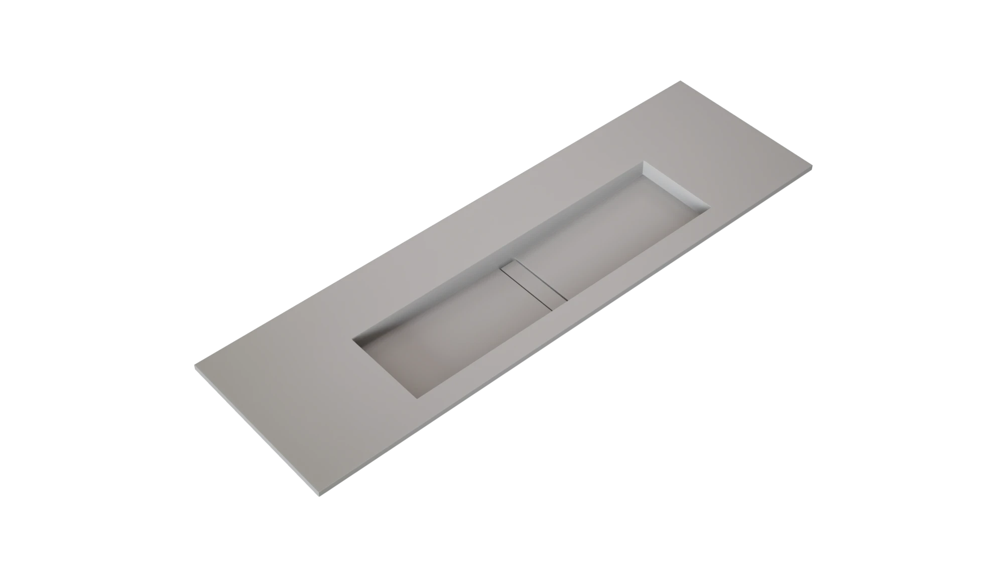 Dekton Uyuni integrated sink countertop in warm gray finish with seamless edge profile — premium dekton kitchen countertops by Signature Stone Las Vegas