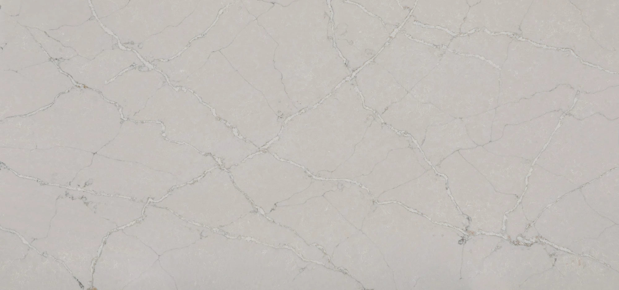 Silestone Victorian Silver countertop surface with light gray background and delicate white veining — engineered quartz countertops fabricated and installed ...