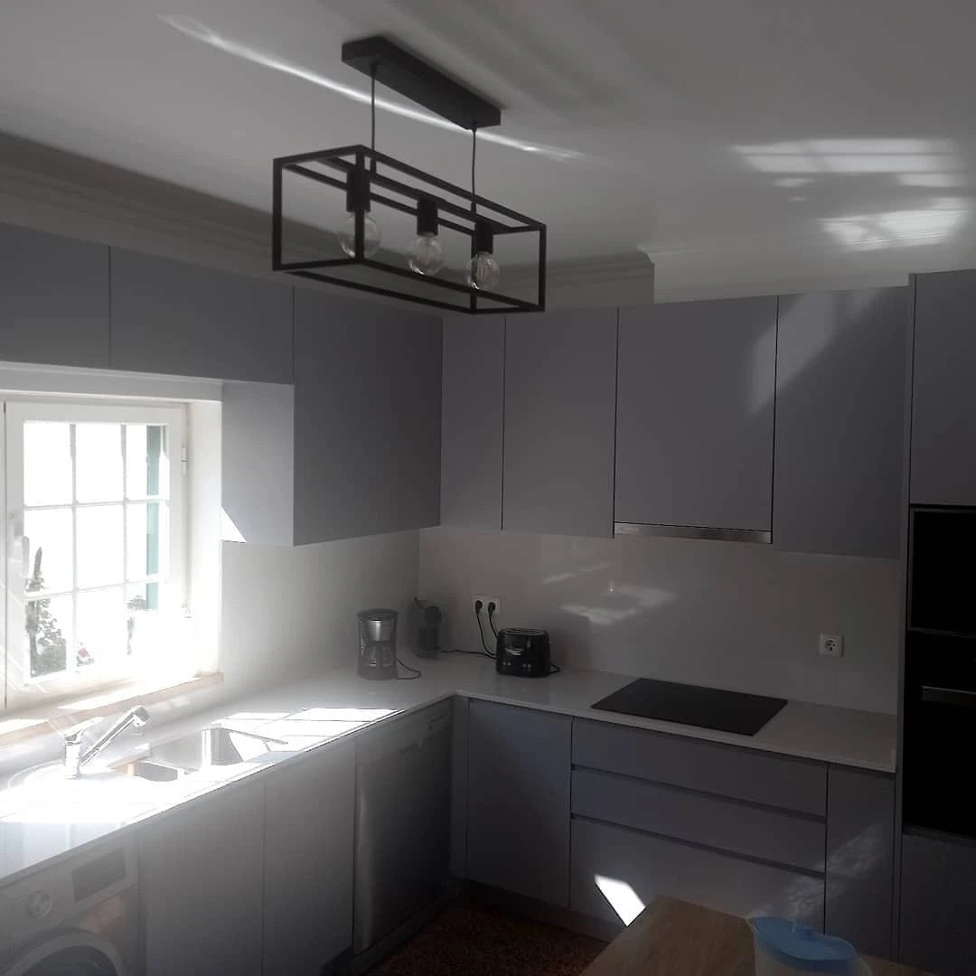 Silestone White North kitchen countertops with clean white finish and straight edges — engineered quartz countertops fabricated and installed by Signature St...