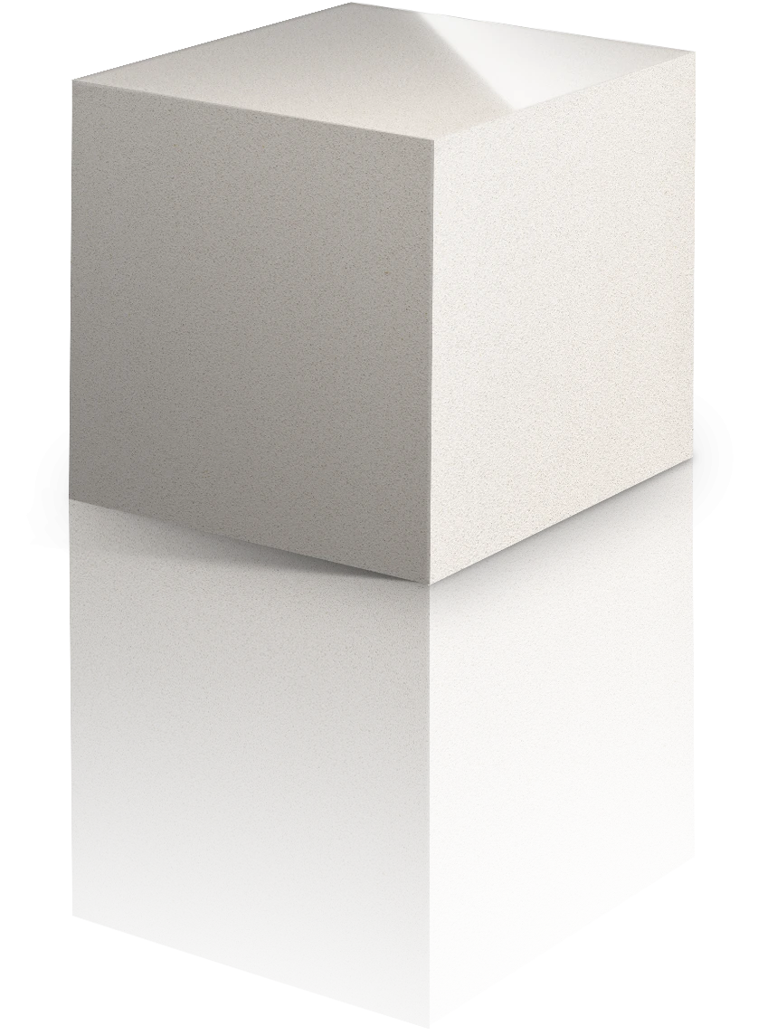 Silestone White Storm quartz slab with smooth matte finish and clean edges — engineered quartz countertops fabricated and installed by Signature Stone LV