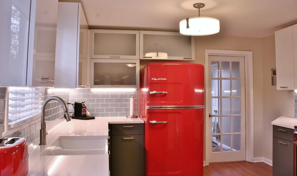 Silestone White Storm kitchen countertops with clean white finish and polished surface — engineered quartz countertops fabricated and installed by Signature ...