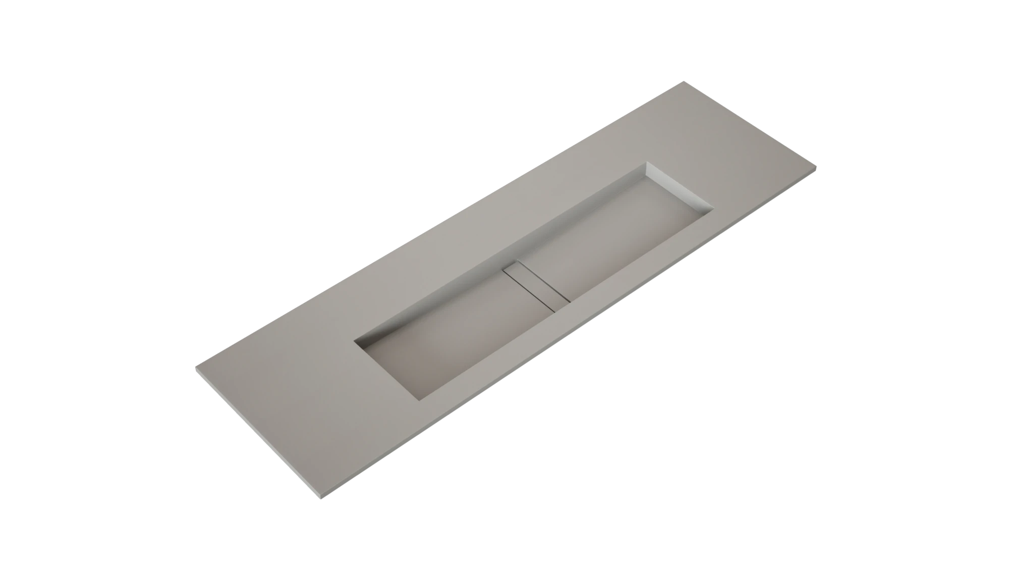 Dekton Zenith integrated sink countertop in warm taupe with smooth matte finish — premium dekton kitchen countertops by Signature Stone Las Vegas
