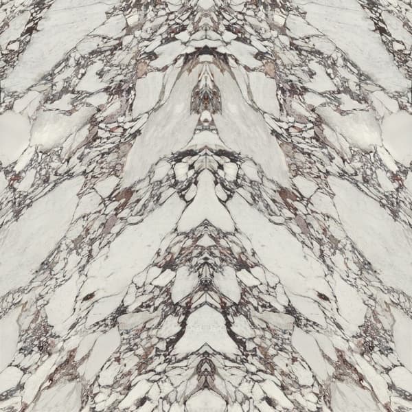 Arabescato Violet marble surface with dramatic white base and violet-gray veining patterns — custom countertops fabricated and installed by Signature Stone LV