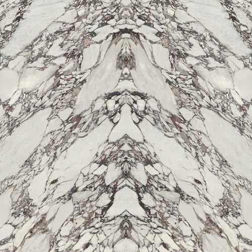 Arabescato Violet marble surface with dramatic white base and violet-gray veining patterns — custom countertops fabricated and installed by Signature Stone LV