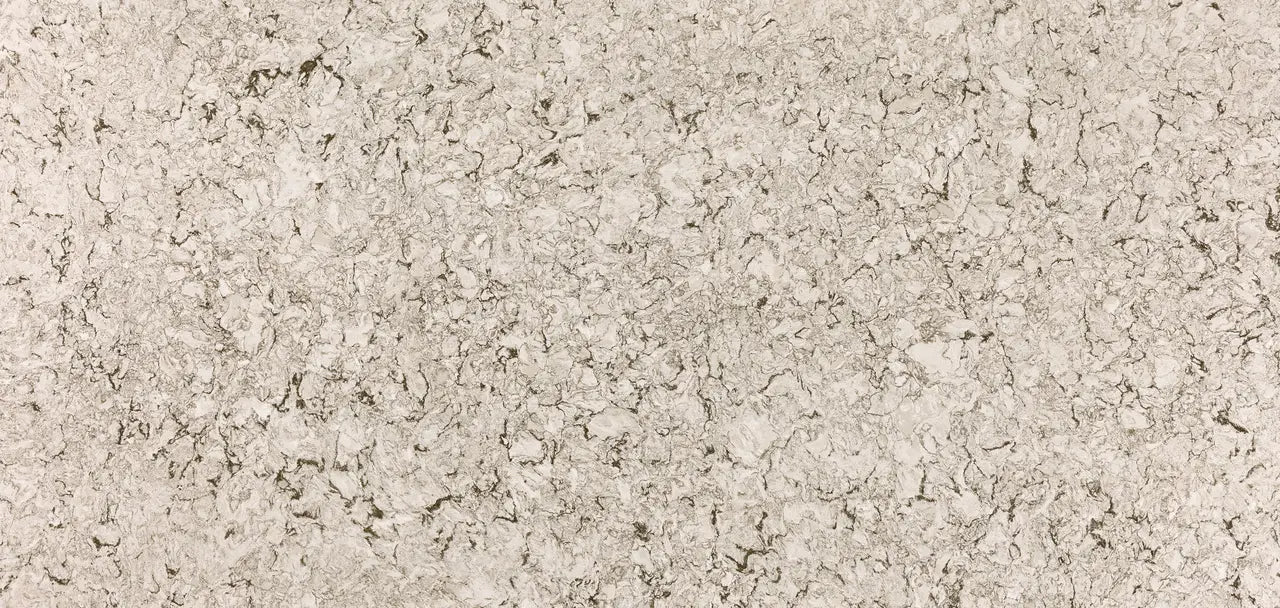 Axbridge quartz surface featuring warm beige tones with intricate veining and matte finish — ideal for custom countertops fabricated and installed by Signatu...